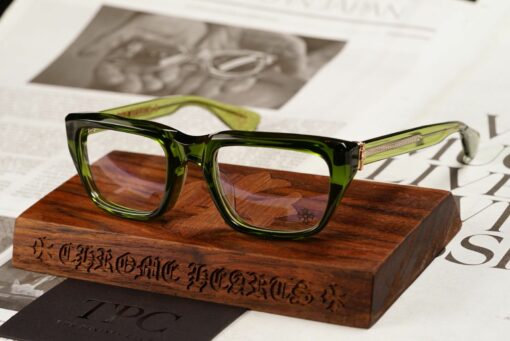 Chrome Hearts Glasses Sunglasses OPTITCAL – DARK OLIVEGOLD PLATED 2