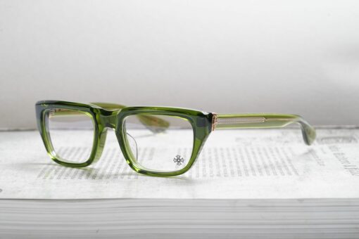 Chrome Hearts Glasses Sunglasses OPTITCAL – DARK OLIVEGOLD PLATED 4