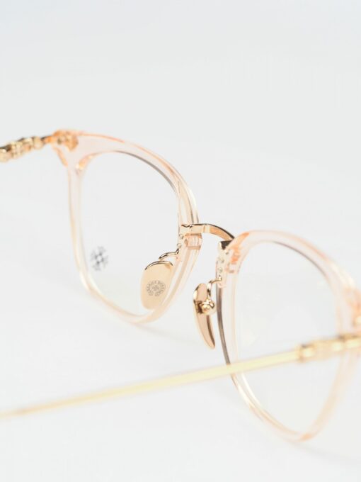 Chrome Hearts Glasses Sunglasses SHAGASS 51 – PINK CRYSTALGOLD PLATED 5