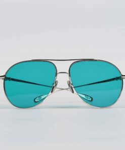 Chrome Hearts Glasses Sunglasses STEPPIN BLU – SHINY SILVERAQUA MARINE 4