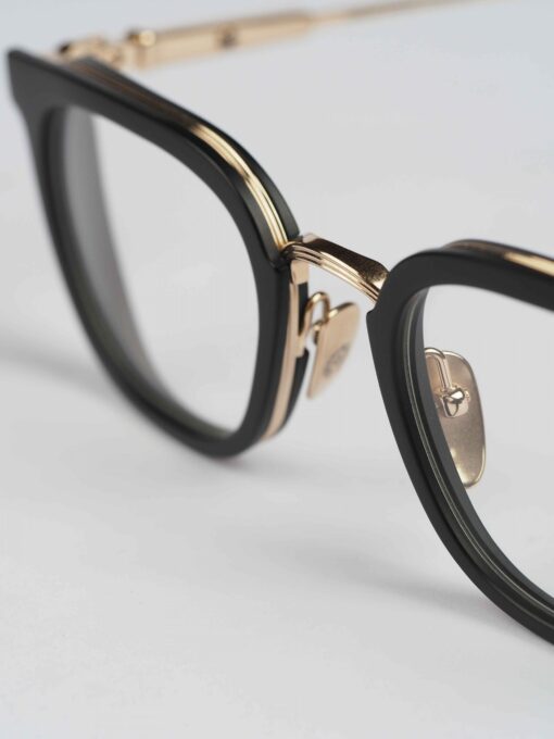 Chrome Hearts Glasses Sunglasses TELEVAGILIST – MATTE BLACK PLASTICGOLD PLATED 5