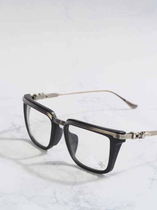 Chrome Hearts Glasses Sunglasses TRYDIXAGAIN – MATTE BLACKANTIQUE SILVER 1