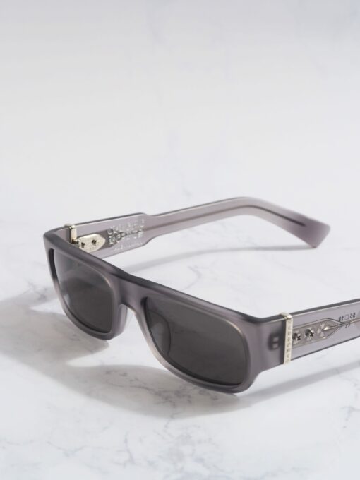 Chrome Hearts Glasses Sunglasses TRYVAGAGAIN – MATTE GRAPHITESILVER 3