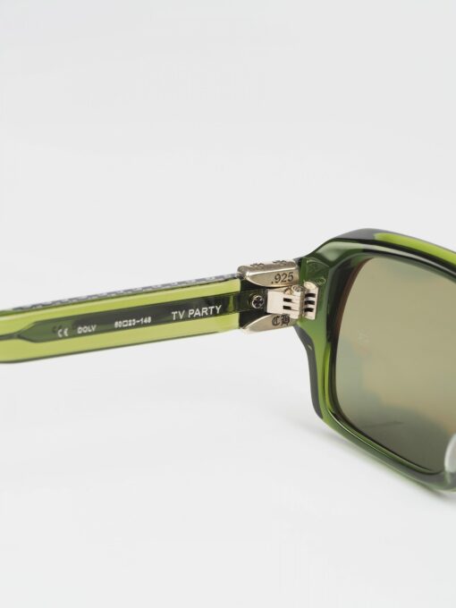 Chrome Hearts Glasses Sunglasses TV PARTY – DARK OLIVESILVER 3