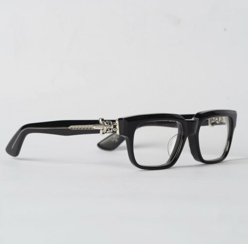 Chrome Hearts Glasses Sunglasses VAGILLIONAIRE I – BLACKSHINY SILVER 1