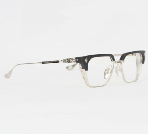 Chrome Hearts glasses Chrome Hearts Sunglasses LGMA – MATTE BLACKBRUSH SILVER 2