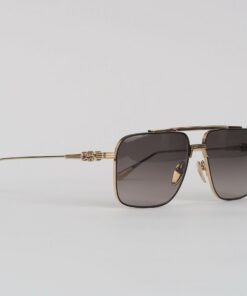 Chrome Hearts glasses Chrome Hearts Sunglasses MAGNUM I – MATTE BLACKSTAINLESS STEELGOLD PLATED 1