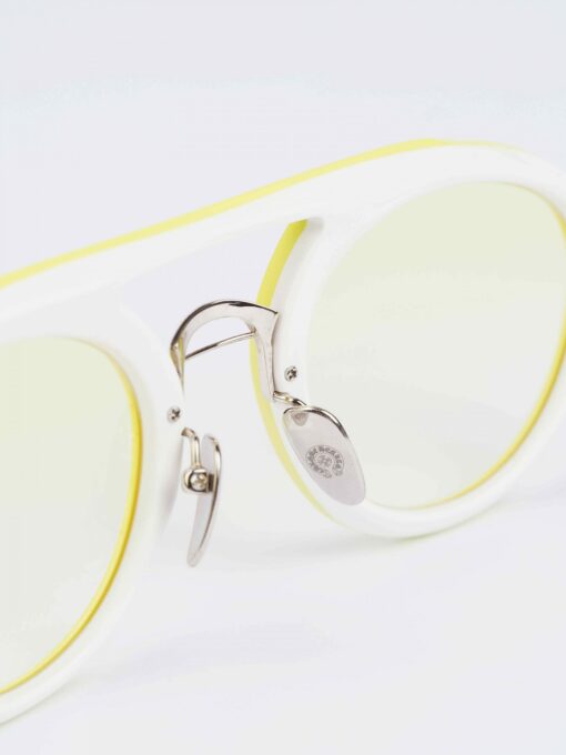 Chrome Hearts glasses HONEY TUNNEL – TWEETY WHITESHINY SILVER 1
