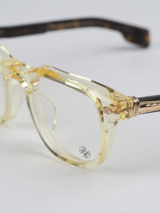 Chrome Hearts Glasses lasses CHIRP CHIRP PALE ALE DARK TORTOISE GOLD PLATED 2