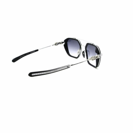 Chrome Hearts Sunglasses Hotation Black Silver 2