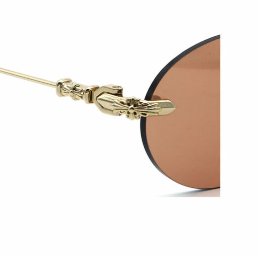 Chrome Hearts Sunglasses frame Bone Prone IV Gold Plated 3 3