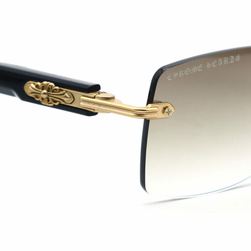 Chrome Hearts Sunglasses frame Deep II Gold Plated 3