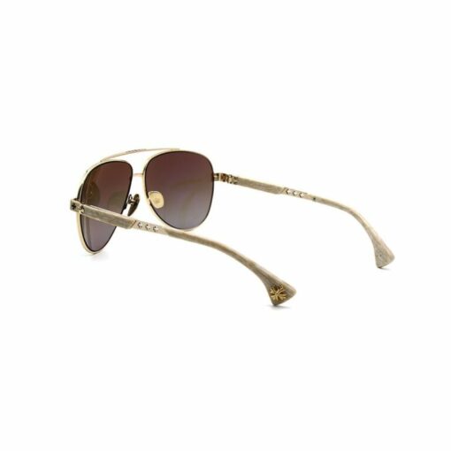 Chrome Hearts Sunglasses frame Gold Plated 5 4