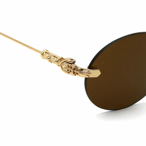 Chrome Hearts Sunglasses frame BONE PRONE Gold Plated 2