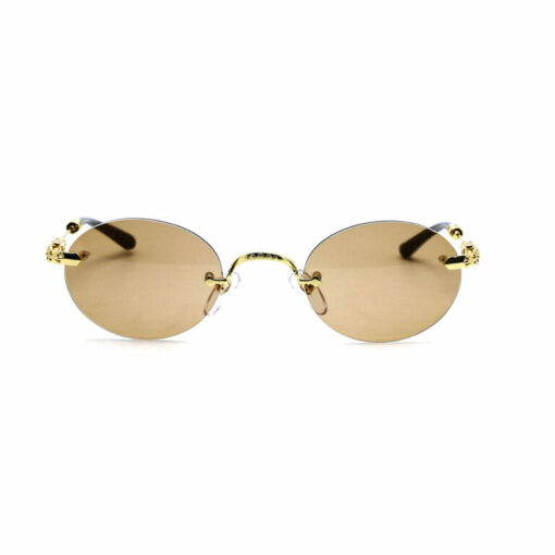 Chrome Hearts Sunglasses frame BONE PRONE Gold Plated 5 1