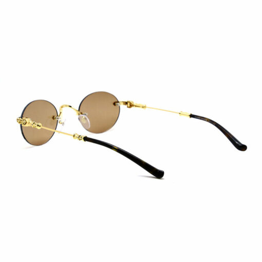 Chrome Hearts Sunglasses frame BONE PRONE Gold Plated 6 1