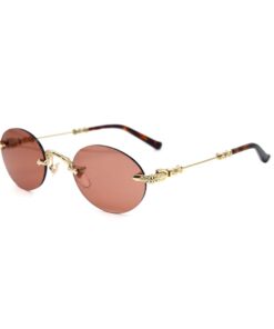 Chrome Hearts Sunglasses frame BONE PRONE Gold Plated 6