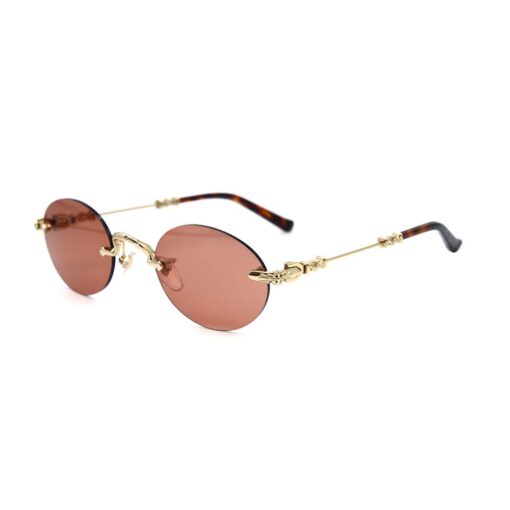 Chrome Hearts Sunglasses frame BONE PRONE Gold Plated 6