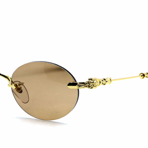 Chrome Hearts Sunglasses frame BONE PRONE Gold Plated 7 1