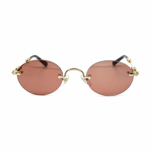 Chrome Hearts Sunglasses frame BONE PRONE Gold Plated 7