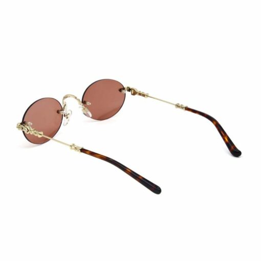 Chrome Hearts Sunglasses frame BONE PRONE Gold Plated 9