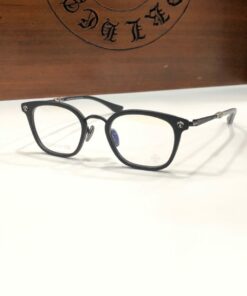 Chrome Hearts Glasses frame Strapadictome Black Silver 925