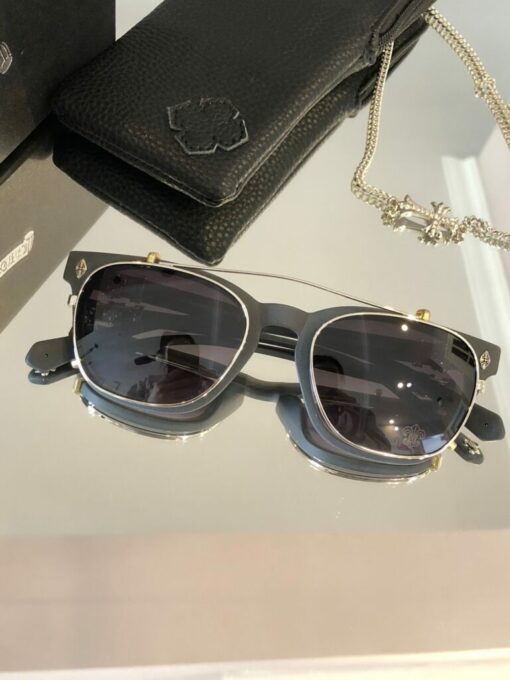Chrome Hearts Sunglasses frame Pump Me Black Silver 925 2