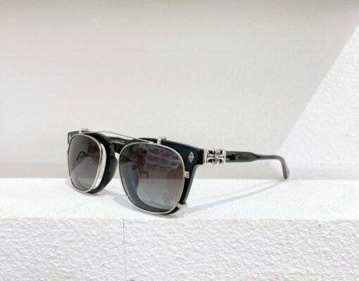 Chrome Hearts Sunglasses frame Pump Me Black Silver 925