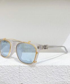 Chrome Hearts Sunglasses frame Pump Me Graphite Silver 925