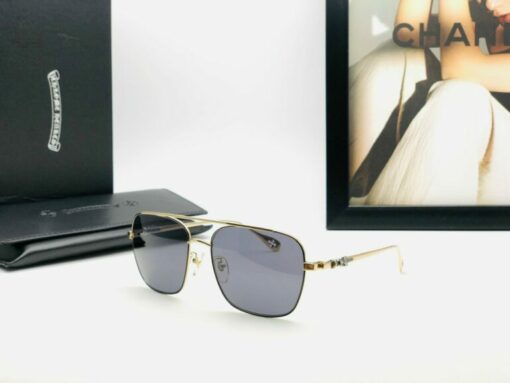 Chrome Hearts Sunglasses frame Stain VII Gold Plated 4