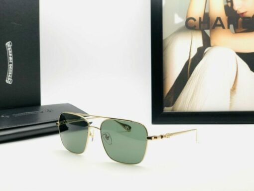 Chrome Hearts Sunglasses frame Stain VII Gold Plated 8