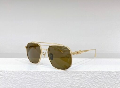 Chrome Hearts Sunglasses frame h8034 Gold Plated