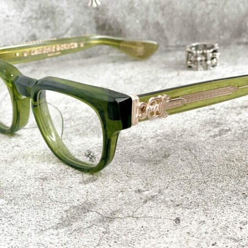 Chrome Hearts glasses CUNTVOLUTED – Dark Olive Silver 2