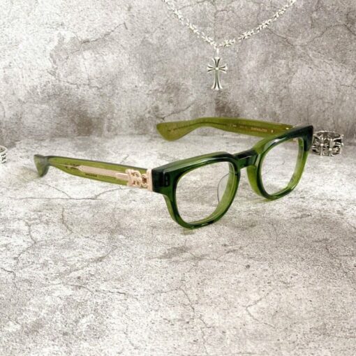 Chrome Hearts glasses CUNTVOLUTED – Dark Olive Silver