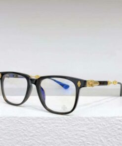 Chrome Hearts glasses Call Melice Black Gold Plated