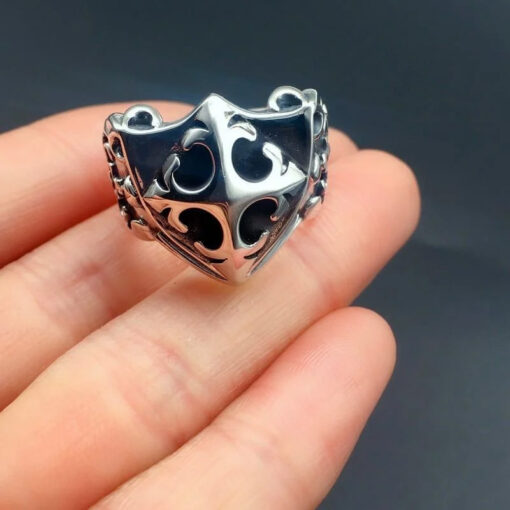 Chrome Hearts Ring Shield Face 925 Silver 1