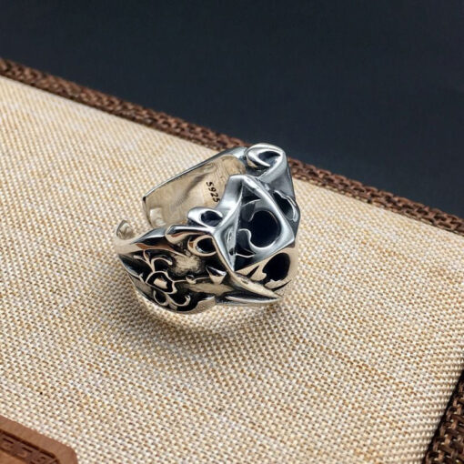Chrome Hearts Ring Shield Face 925 Silver 2