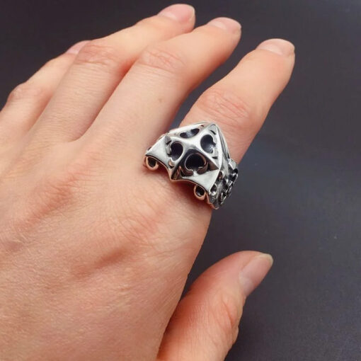 Chrome Hearts Ring Shield Face 925 Silver 3