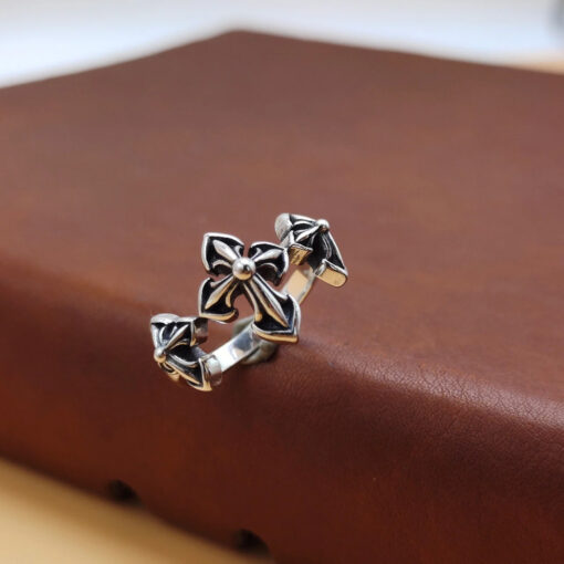 Chrome Hearts Ring Cross 925 Silver CH 20