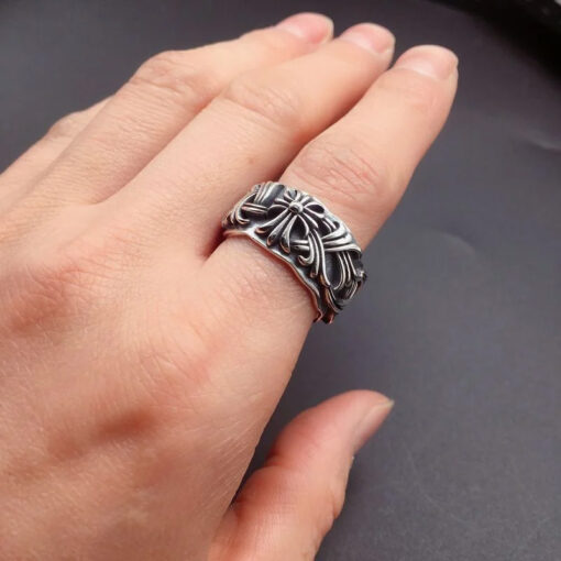 Chrome Hearts Ring Cross 925 Silver CH 33 4