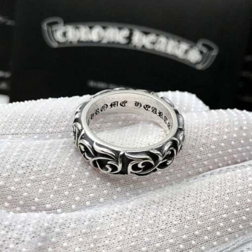 Chrome Hearts Ring Pattern 925 Silver CH 23 1