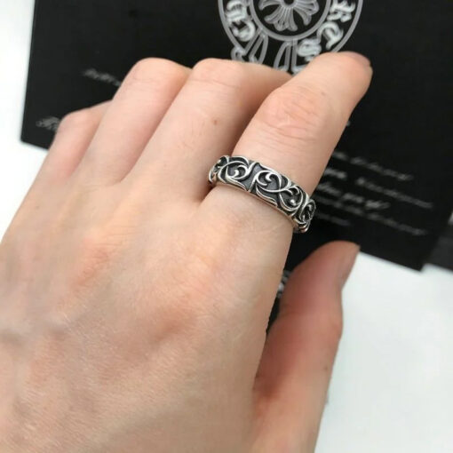 Chrome Hearts Ring Pattern 925 Silver CH 23 2