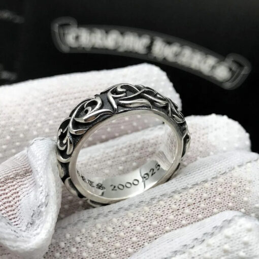 Chrome Hearts Ring Pattern 925 Silver CH 23