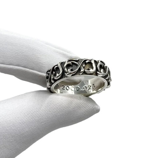 Chrome Hearts Ring Pattern 925 Silver CH 23 6