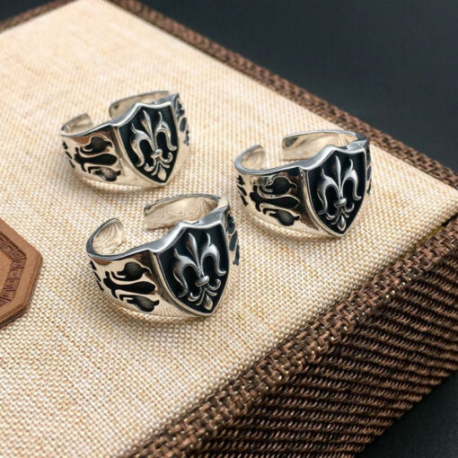 Chrome Hearts Ring Shield Face 925 Silver CH 30 2
