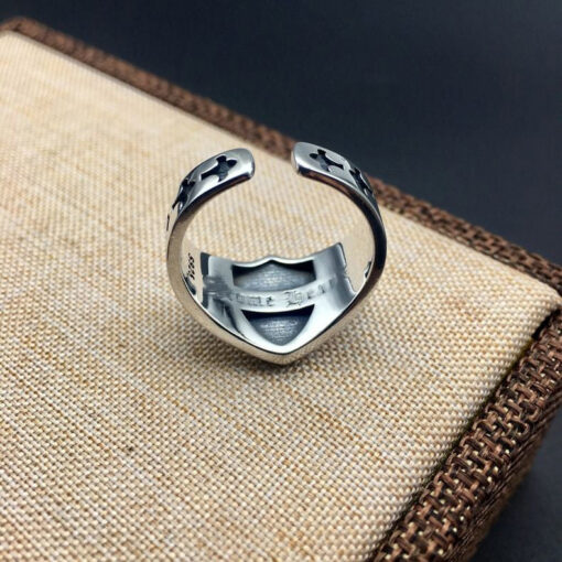 Chrome Hearts Ring Shield Face 925 Silver CH 30 4