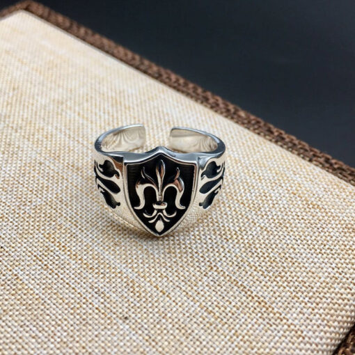 Chrome Hearts Ring Shield Face 925 Silver CH 30